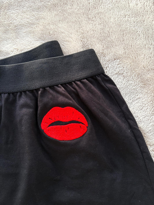 Custom Embroidered YOUR KISS on Men's Boxers
